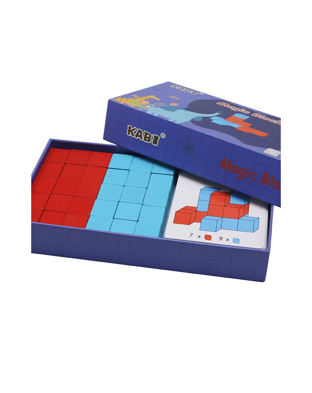 3D Wooden Square Blocks
