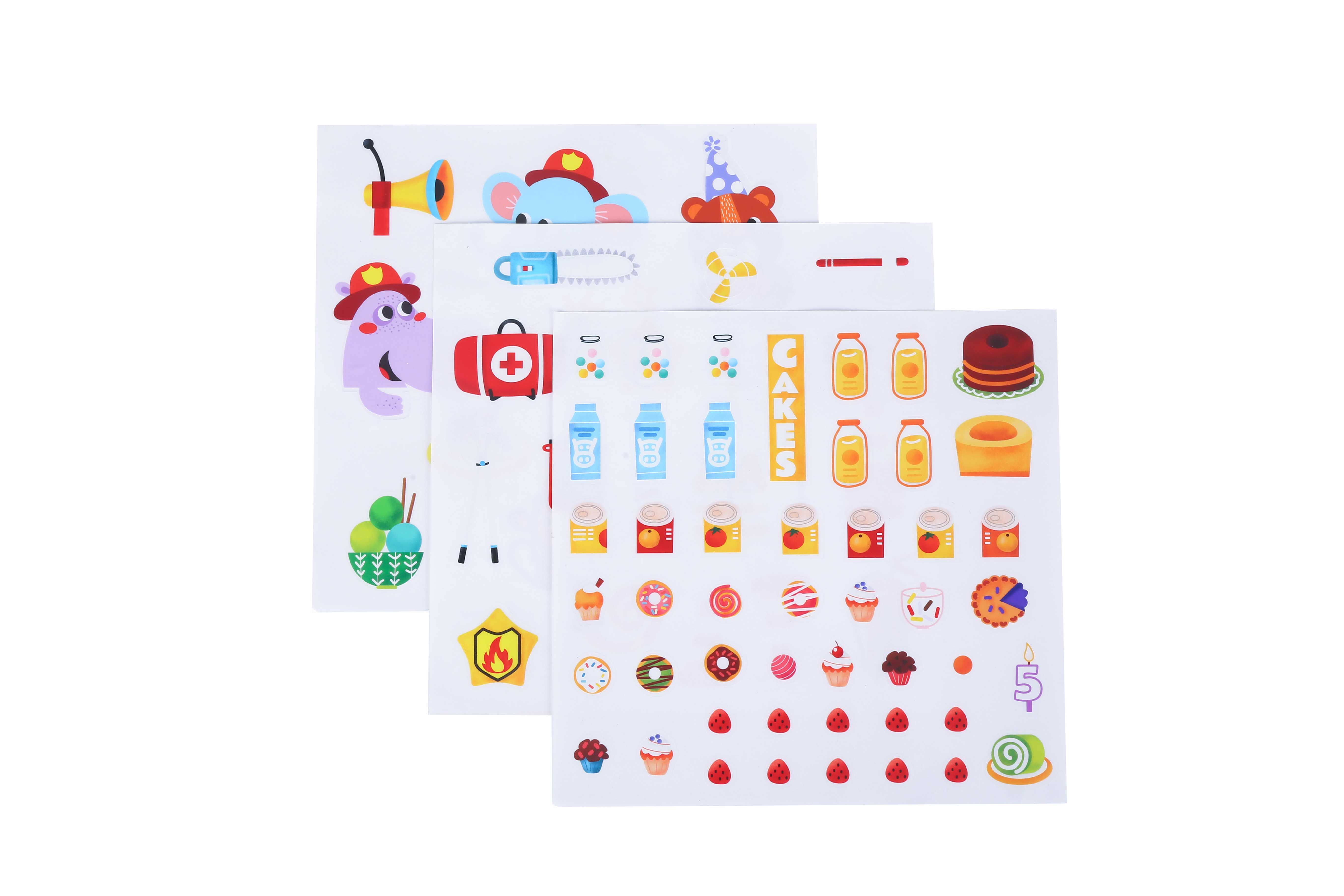 Reusable Stickers Activity Pad - Fire Truck & Ice Cream Truck — view 3